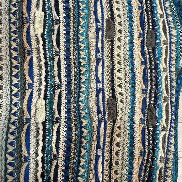 Vintage Authentic Coogi Australia Sweater Multi-Colored Cotton 3D Knit Sz Lrg - Picture 8 of 8